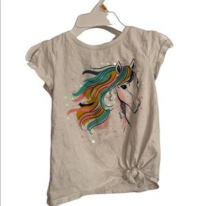 Carter’s Kid Size 5 Horse Sequined tee with bow